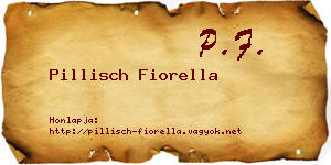 Pillisch Fiorella névjegykártya